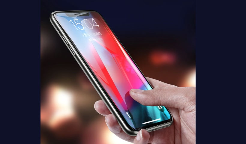 محافظ صفحه نمایش شیشه‌ ای تمام چسب آیفون Full Glue Glass Apple iphone se